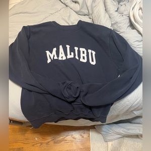 vintage “malibu” long sleeve crew neck